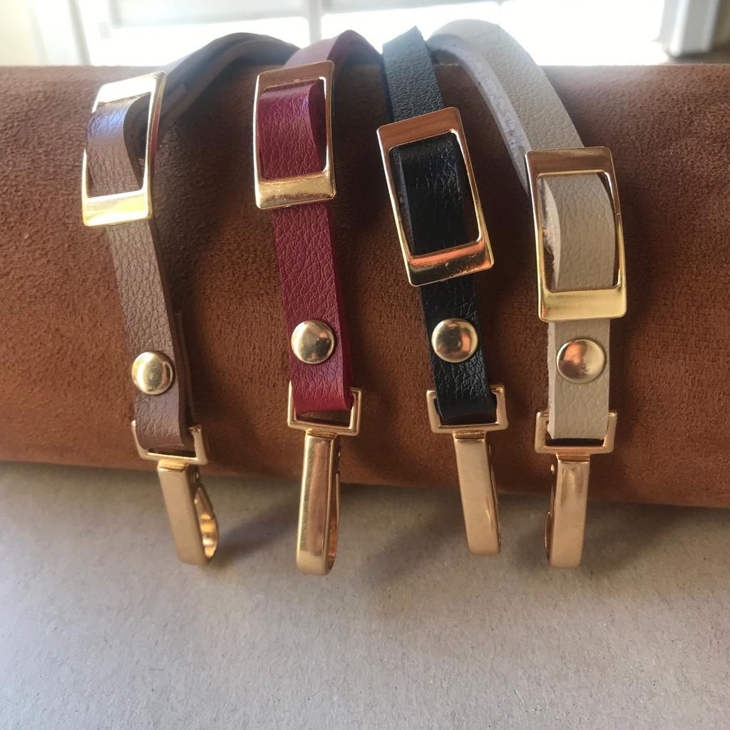 Alça Tiracolo com Regulagem Couro Sintético 1CM de Largura 1 Unidade