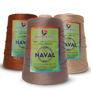 Fio Náutico Cordão Polipropileno Colonial Piratininga 3mm/500g Crochê Artesanato Bolsas Sousplat em Oferta na Shopee