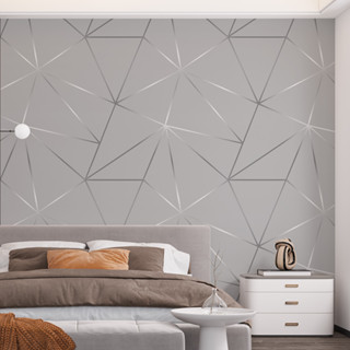 Papel De Parede Adesivo Zara Cinza - Para Quarto, Cozinha, Sala, Lazer e Escritório