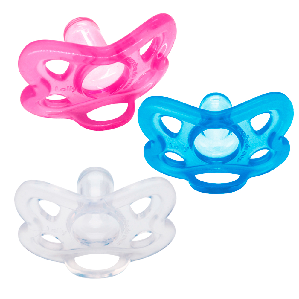 Chupeta 100% Silicone Lolly Bico Redondo Tamanho 2 Acima De 6+  6112-01 em Oferta na Shopee