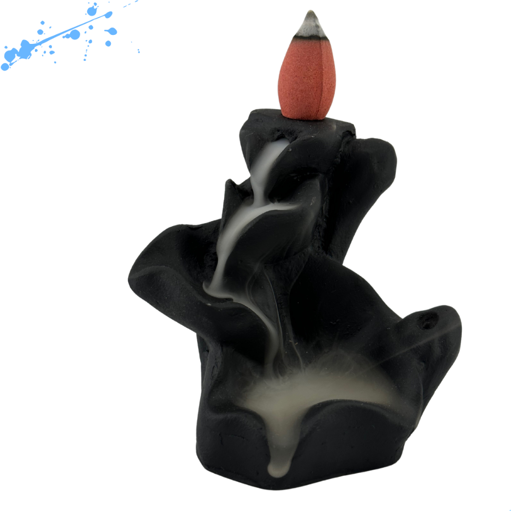 Imagem Porta Incenso Cascata e Vareta 2 em 1 Flor Mini Fengshui