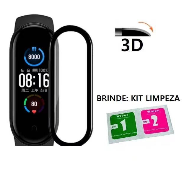 Película Protetora Nano Gel para Xiaomi Mi Band 2 / Mi Band 3 / Mi Band 4 / Mi Band 5 / Mi Band 6 - Películas TPU Filme Flexível