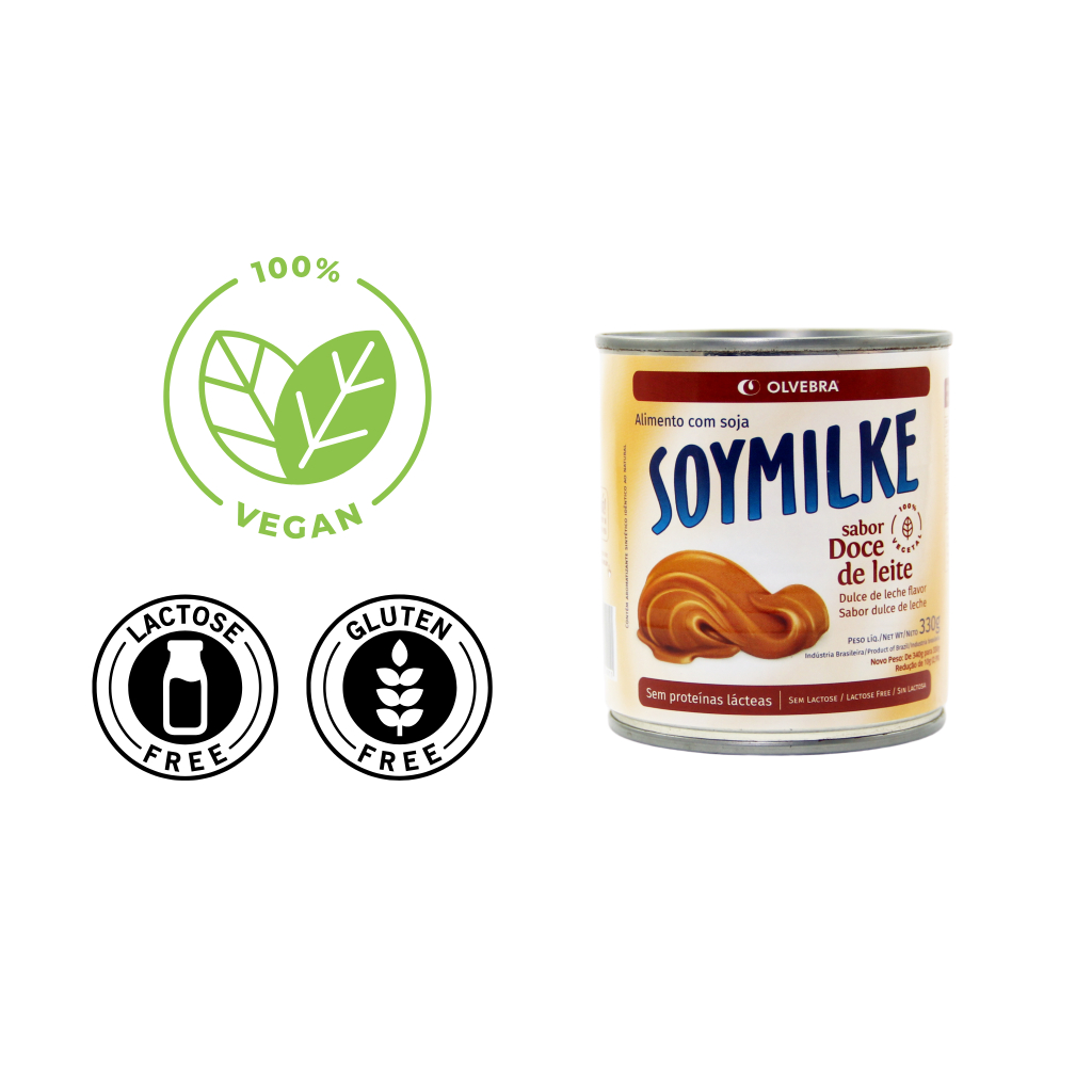 Soymilke sabor Doce de Leite 100% Vegetal - Lata 330G