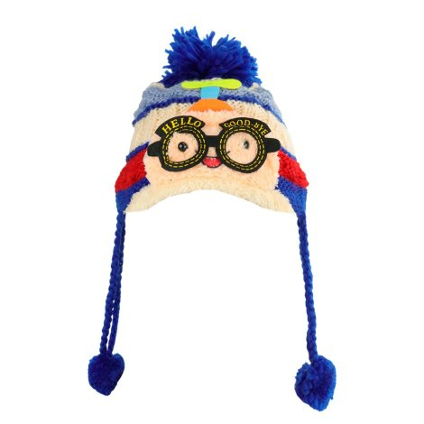 Touca Infantil Peruana Boneco com POM POM