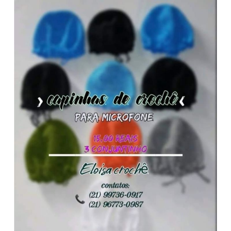 12PCs Capinhas de crochê para microfones (Promoção Limitadas)