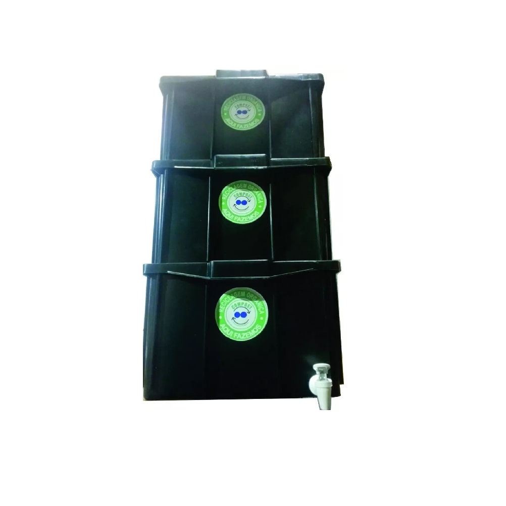 Composteira 45 litros pronto uso gerar adubo