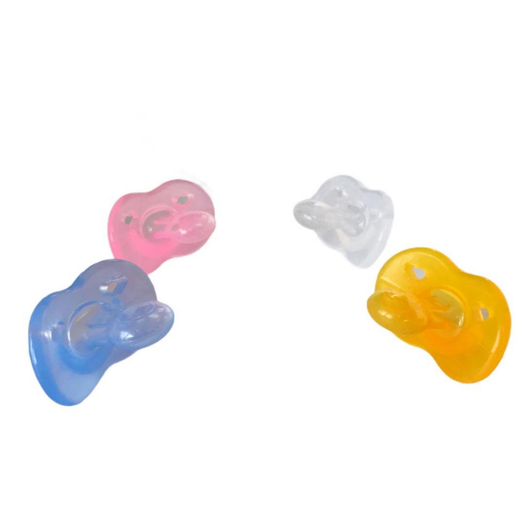 Chupeta De Silicone Calmante Bico Reto Simétrico Baby Nany