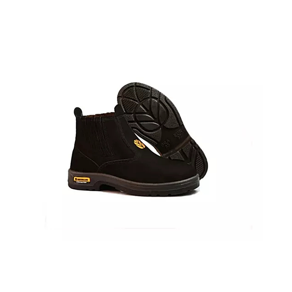BOTA PRETA COURO NOBUCK NEW HOLLAND CASUAL BOTINA TRABALHO UNISSEX