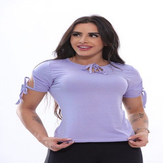 Blusa feminina com Detalhes de Amarrar P M G GG REF 27