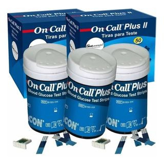 Kit 150 Tiras On Call Plus Para Medir Glicose (3 TUBETES)