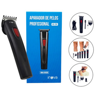 Maquina Aparador Barbeador Profissional Recarregavel - Cabelo Barba Pelos