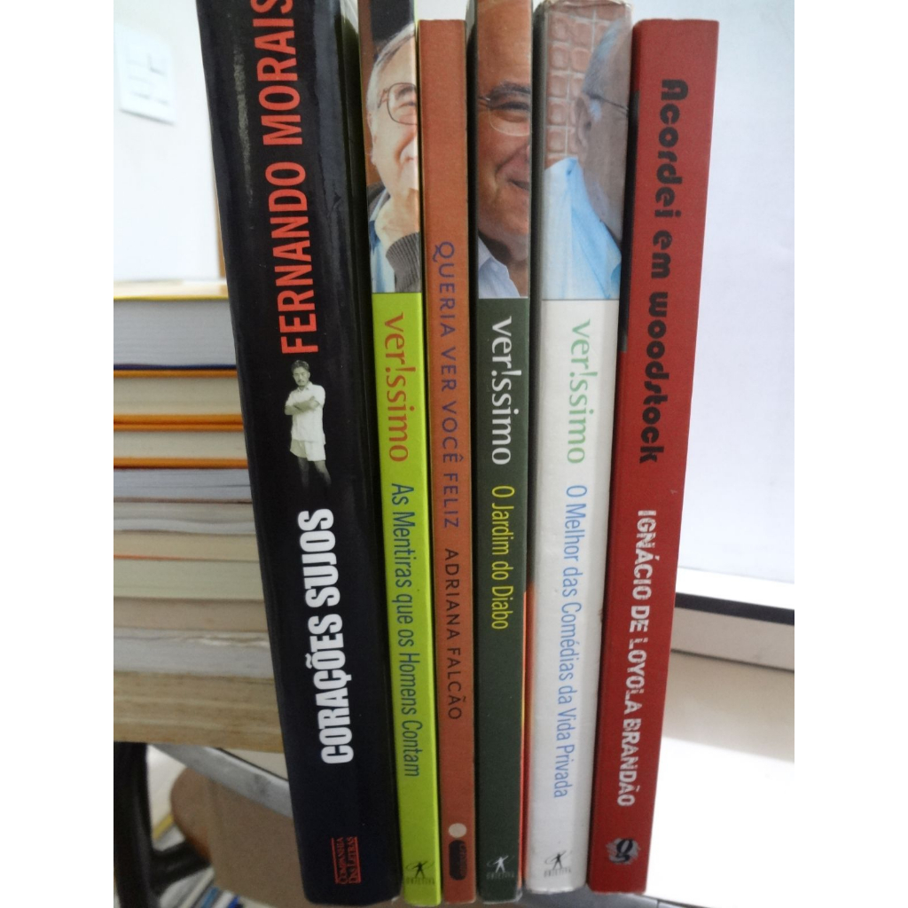 Livros Adriana Falcão Ignácio Loyola Acordei em Woodstock Veríssimo o Jardim do Diabo o Melhor das Comédias da Vida Privada Fernando Morais Corações Sujos