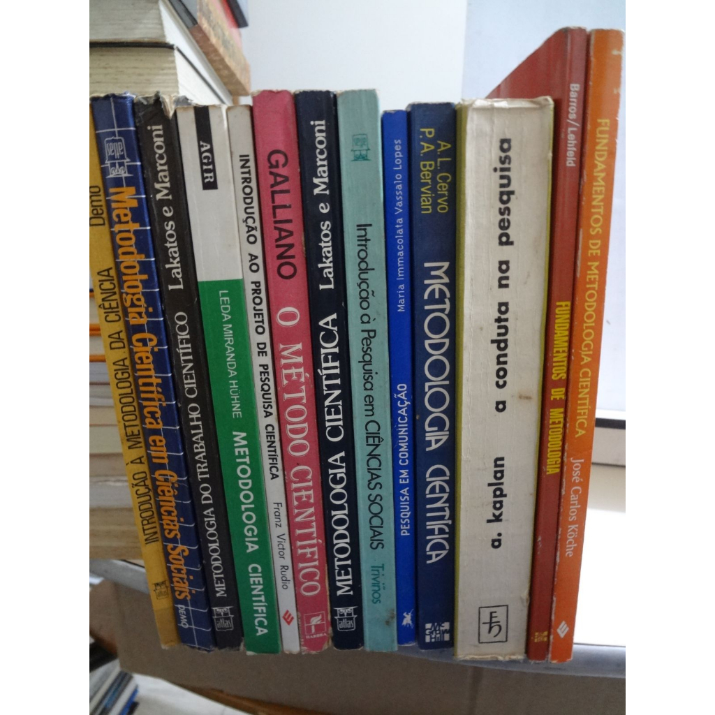 Livros de Metodologia Cientifica A L Cervo Fundamentos de Metodologia A Conduta na Pesquisa Pesquisa em Ciências Sociais