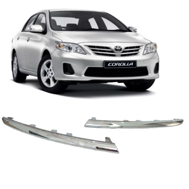 Par Friso Cromado Superior Grade Corolla Altis 2012 2013 2014 Original