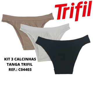 Kit c/ 3 calcinhas tanga Trifil microfibra Ref. C04403