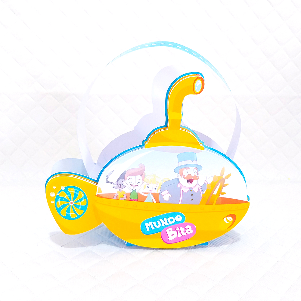 5/10/15/20 Caixa Submarino Aberto Personalizada Festa MUNDO BITA FUNDO DO MAR