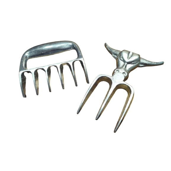 KIT GARRA E TRIDENTE PARA CHURRASCO