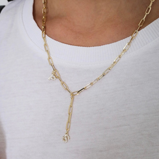 Colar Elos Corrente Com Letras Iniciais Ouro 18k Ou Prata 925 em Oferta na Shopee