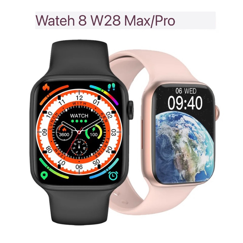 Mega promoção Relógio Inteligente IWO W28 Pro SmartWatch Compass Series 8 Dynamic Island Carregamento Sem Fio Bluetooth Chamada NFC Jogo IP68 Senha À Prova D'água Smartwatch Esportivo e GPS envio imediato m
