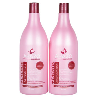 Kit Tratamento Intenso Shampoo e Condicionador +Cachos 2 litro Ahazo