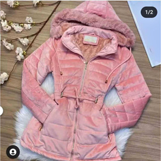 JAQUETA FEMININA PARKA VELUDO