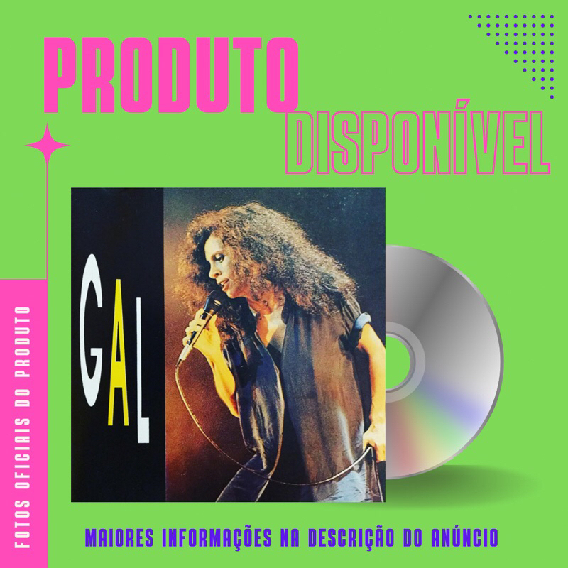 CD GAL COSTA - GAL (Part. Especial: Caetano Veloso, Gilberto Gil)