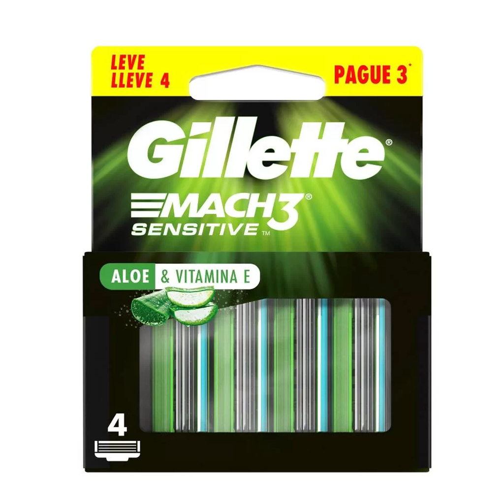 Carga para aparelho de barbear Gillette MACH 3 Sensitive