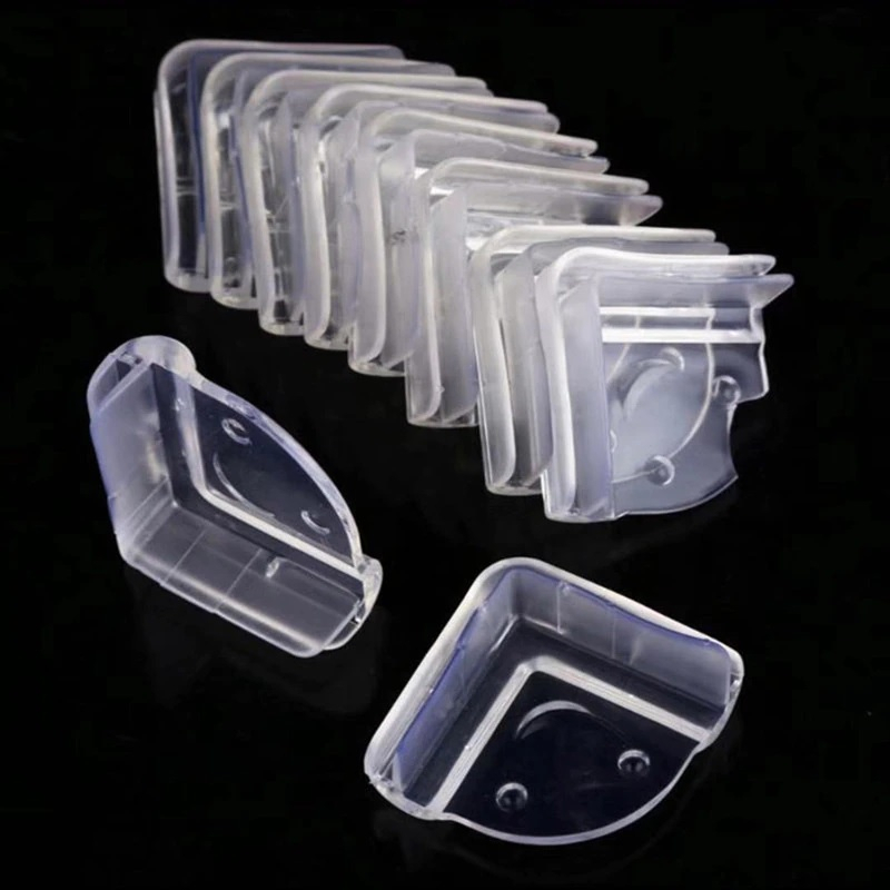 Kit 04 Unidades Protetor quadrado  Quina Canto Para Segurança Dos Bebes