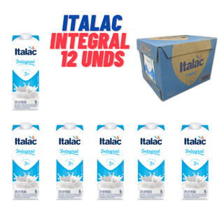 Leite Integral ITALAC 1L - KIT com 12 UNIDADES