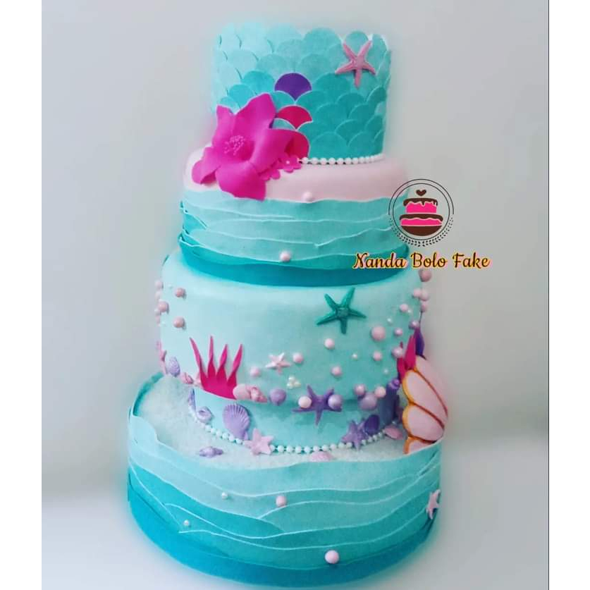 Bolo fake sereia 3