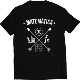Camiseta Personalizada Curso Matemática 100% Algodão Tamanho do P ao G3