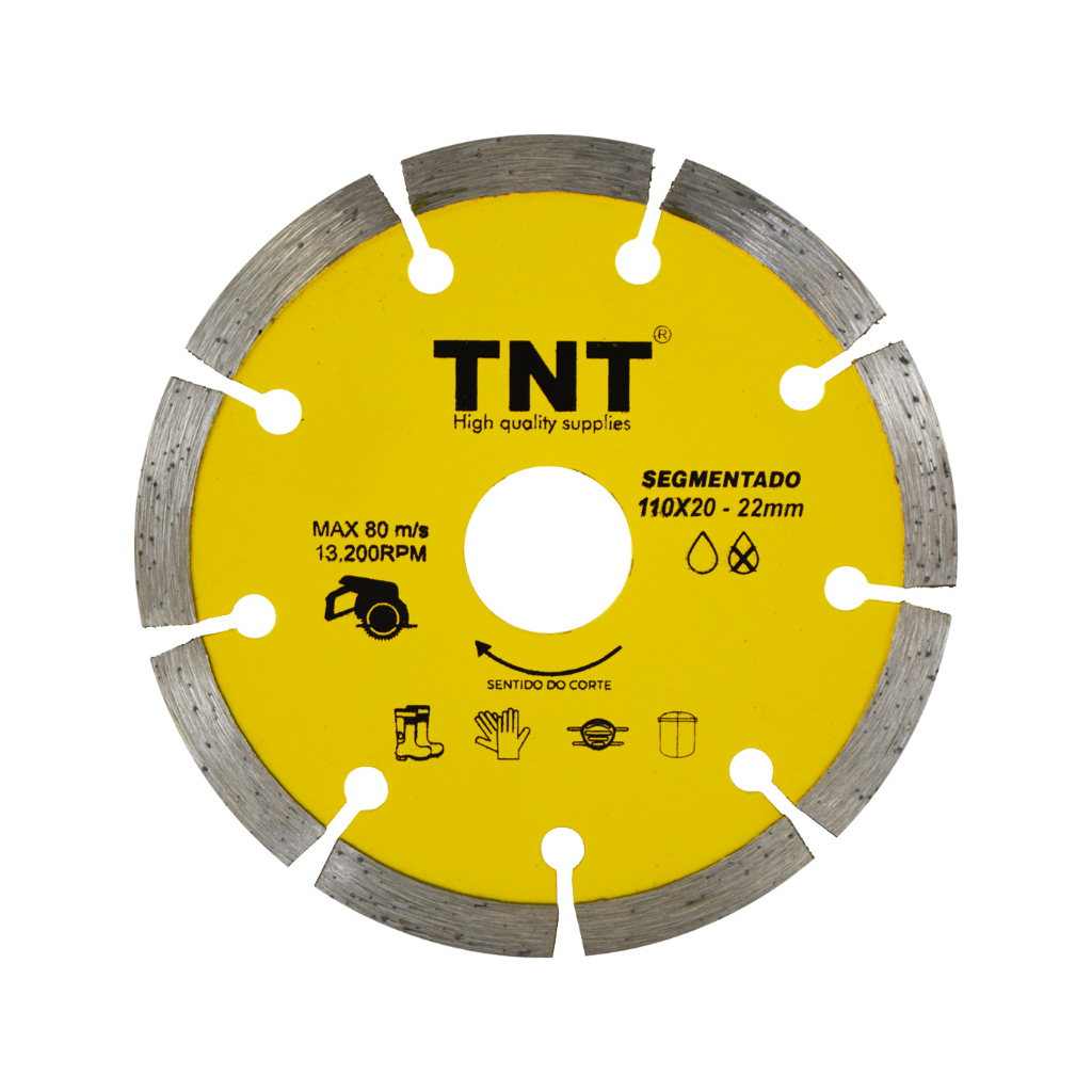 Disco Diamantado kit c/05pçs Concreto Alvenaria 110mm P/makita Serra Mármore