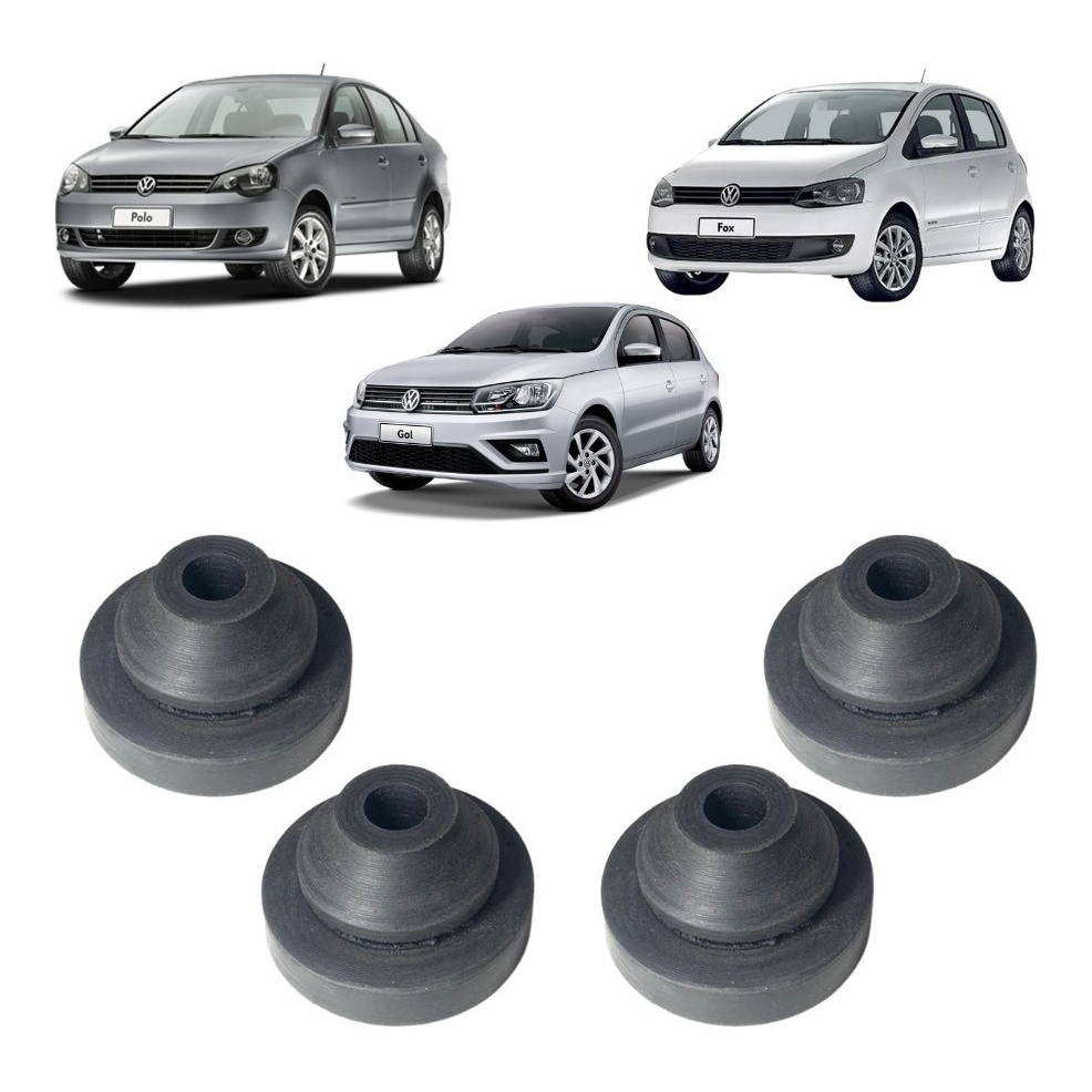 Coxim Da Caixa De Ar Polo /fox/ Gol (kit 04 Peças) em Oferta na Shopee