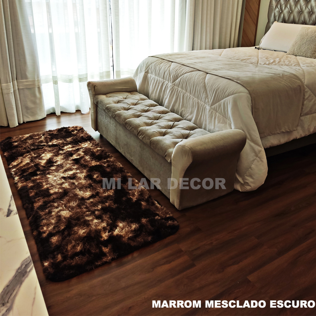 Tapete 1,20x0,60 Super Peludo Passadeira Sala Quarto Macio Barato · foto 2