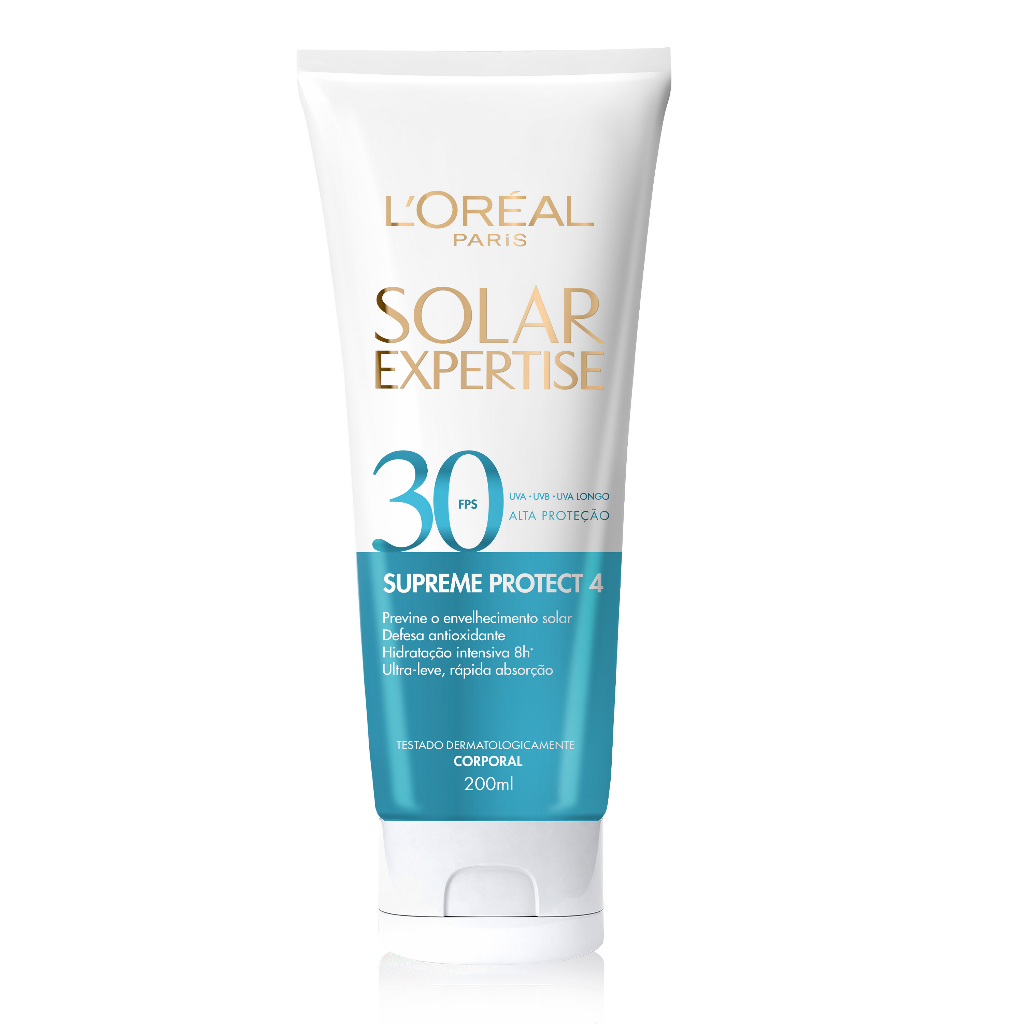 Protetor Solar Corporal L'Oréal Paris Solar Expertise Supreme Protect 4 FPS 30, 200ml - Beauty