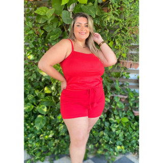 Kit 3 Blusa Regata GG Plus Size Alcinha Em Malha Canelada