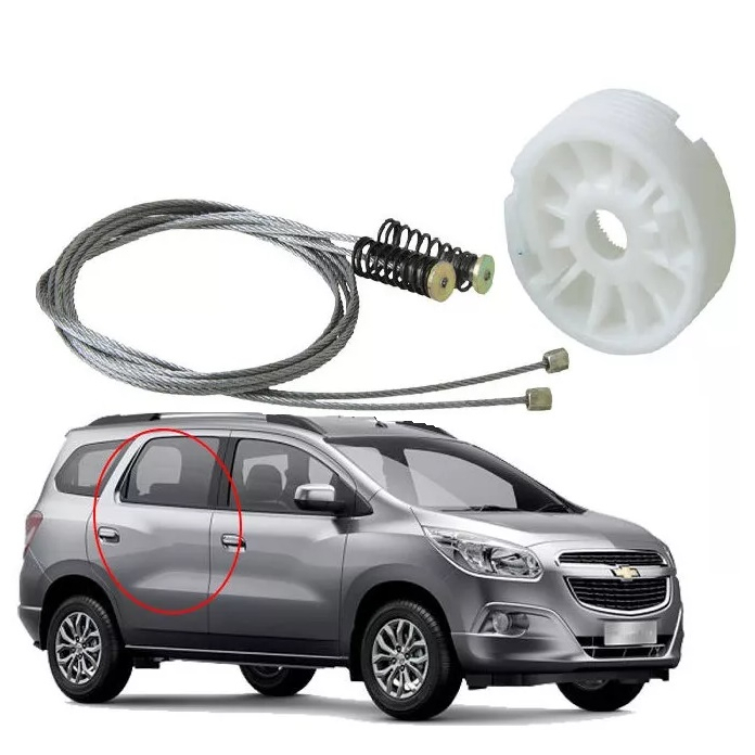 Kit Reparo Maquina Vidro Elétrico Traseiro Spin 2013 A 2020