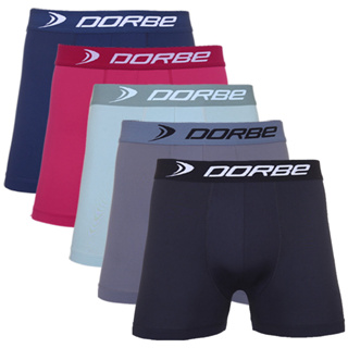 Kit 5 Cuecas Boxer Microfibra Dorbe Não Enrola Original Masculina Cueca Box Masculino Adulto Sortido em Oferta na Shopee