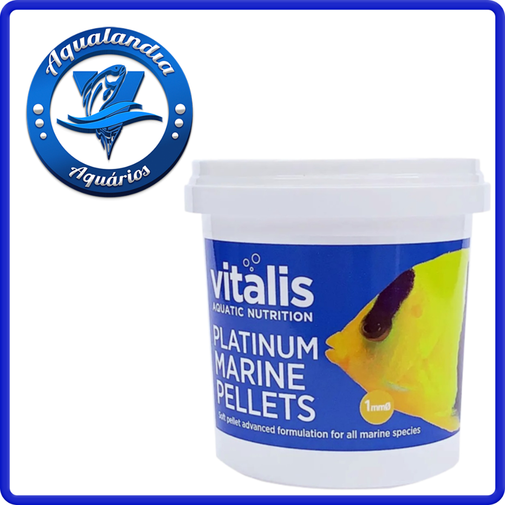 Vitalis Ração Platinum Marine Pellets 70g Para Aquario