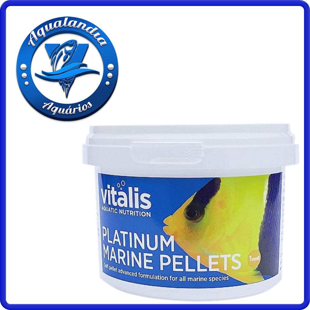 Vitalis Ração Platinum Marine Pellets 140g Para Peixe Marinho