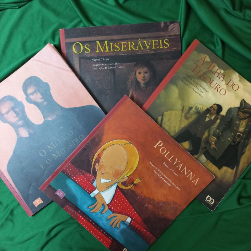 Clássicos - Pollyanna / Os Miseráveis / O Médico e o Monstro / A Ilha do Tesouro