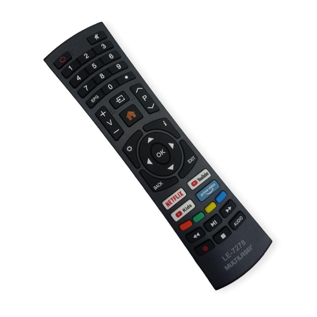 Controle Remoto Para Tv Multilaser Led Smart 4k Tl027