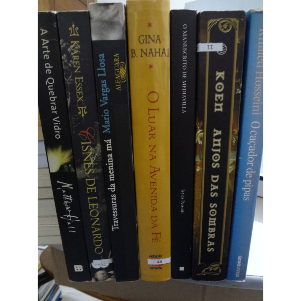 Livros Anjos das Sombras / Manuscrito de Mediavilla  Cisnes De Leonardo / Arte de Quebrar Vidro / Luar na Avenida da Fé