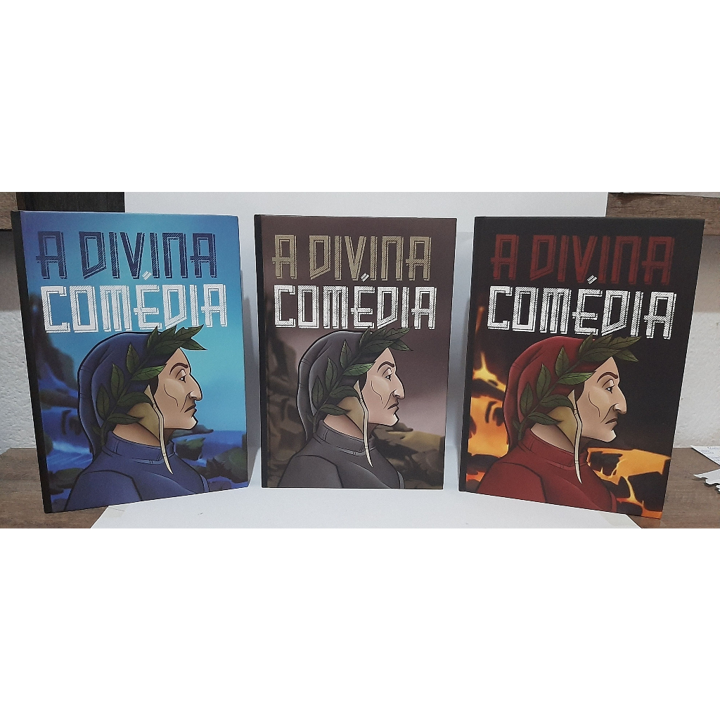 Livro A Divina Comedia Capa Dura / Paraíso, Purgatorio e Inferno / Dante Alighieri / Principis