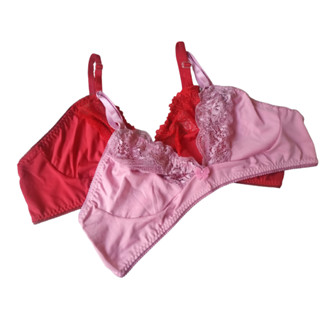 Sutian kit 2 peças Soutien Renda Sem Bojo Sutiã Conforto Lycra lingerie