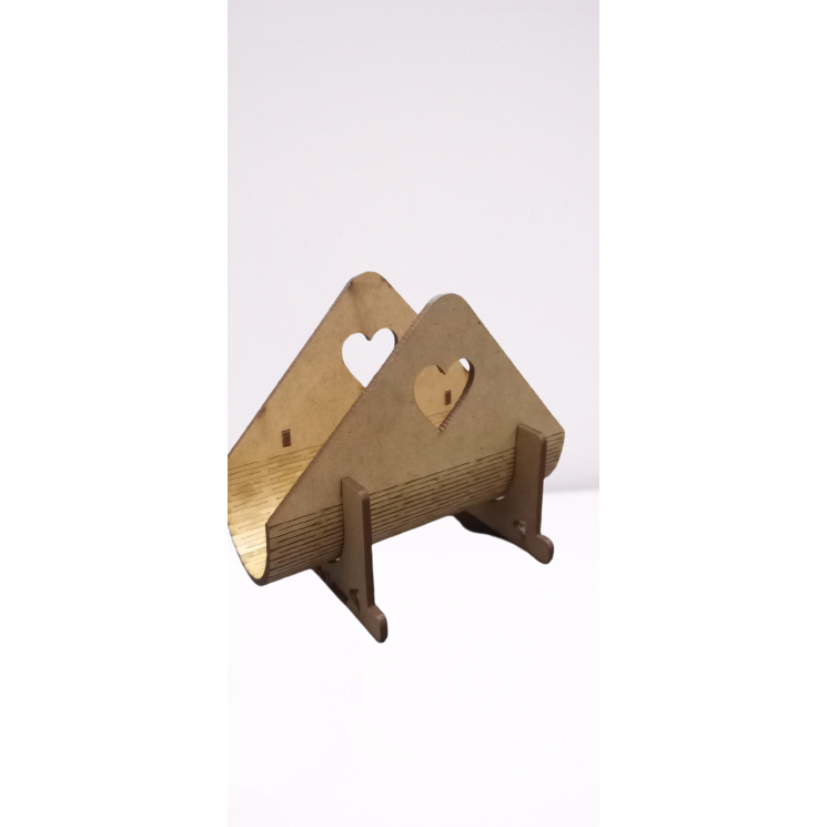 10 Porta Guardanapos de Papel Decorado com Suporte Pedestal em MDF