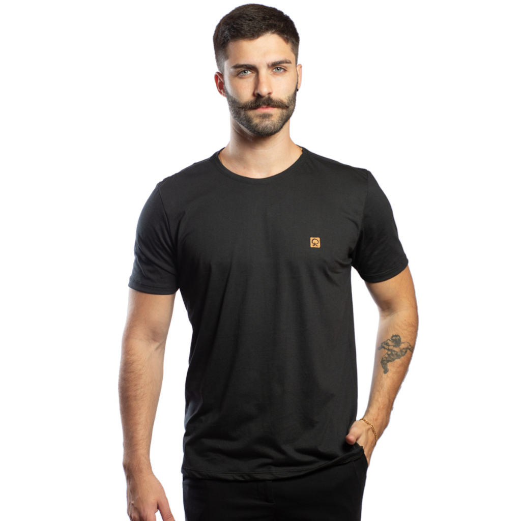 Camiseta Básica Slim Ecológica Feita De Garrata Pet