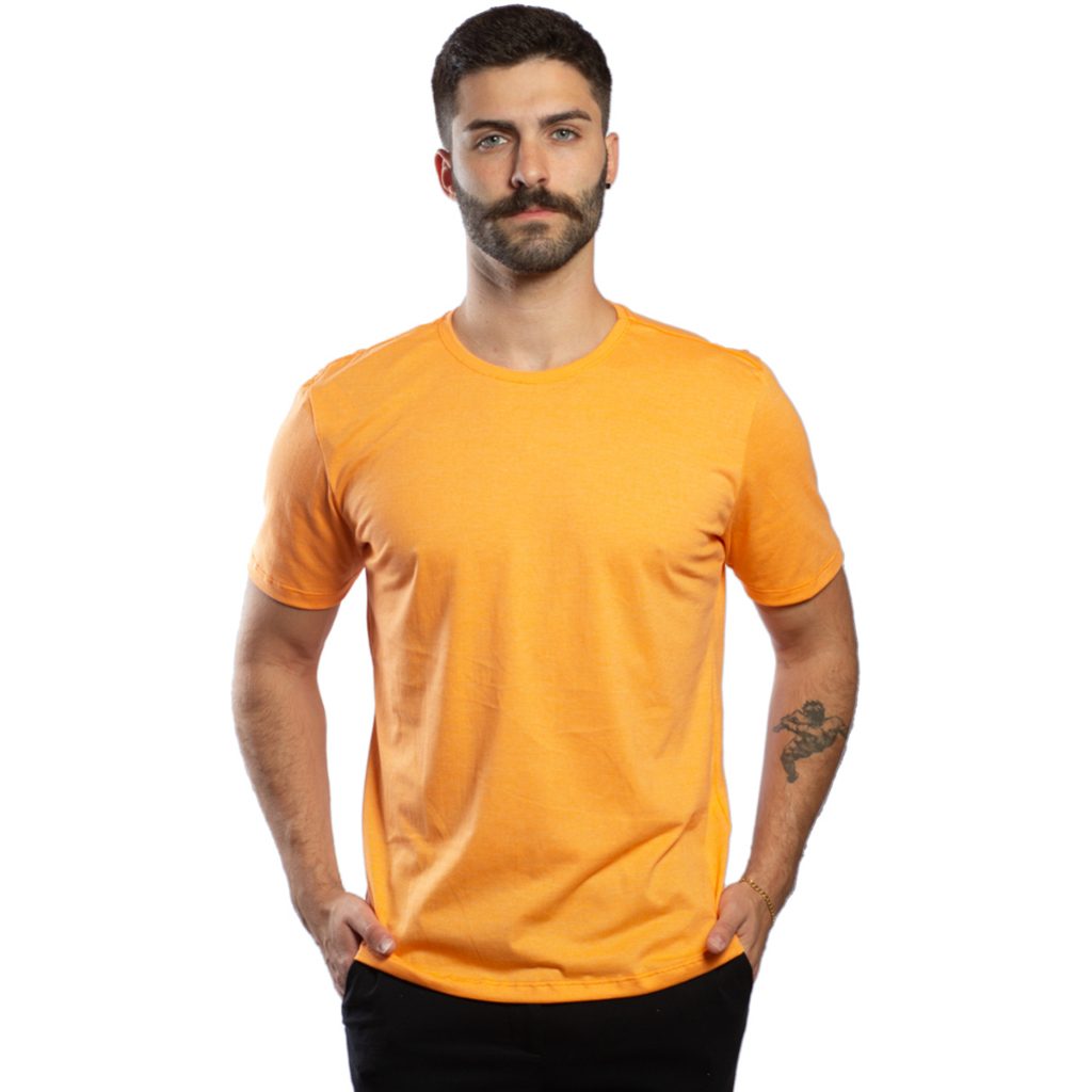 CAMISETA MASCULINA HOMEM MODERNO MODELAGEM SLIM MALHA PREMIUM SUSTENTAVEL