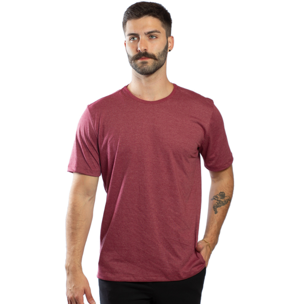 Camiseta Basica Masculina Gola Careca Feita De Garrafa Pet