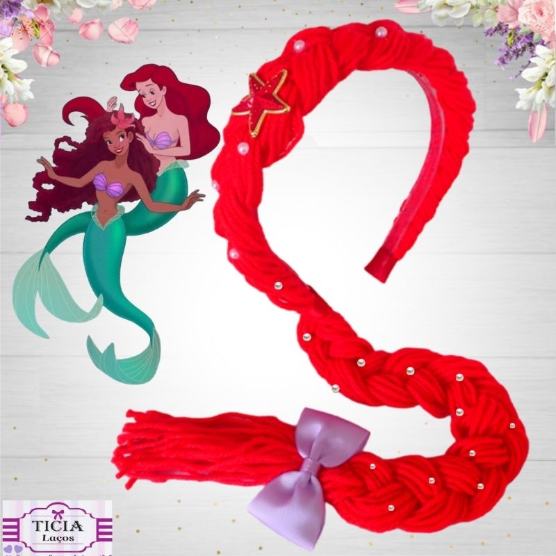 Tiara da Ariel , tiara de sereia , tiara infantil, Arco princesa Ariel sereia